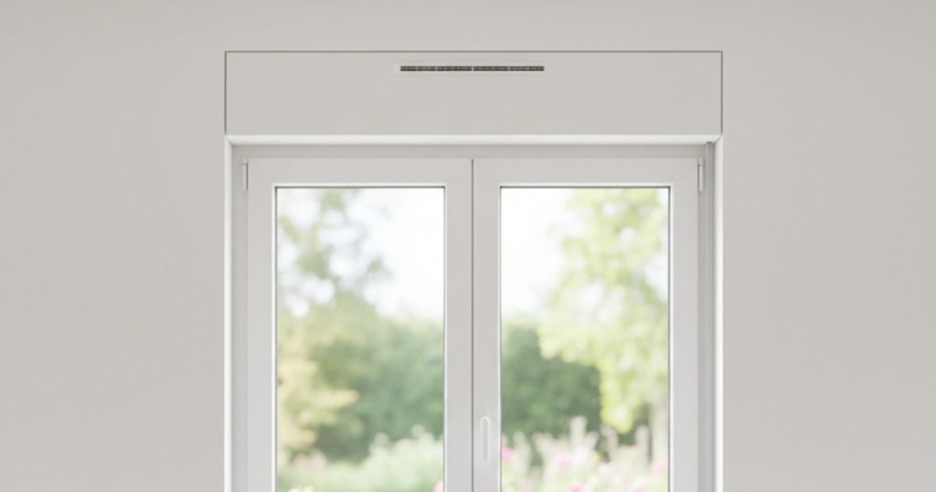 Fenêtre PVC avec grille de ventilation