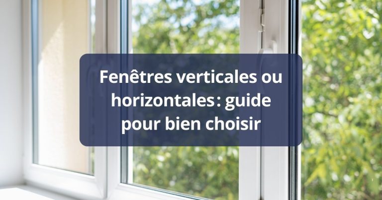 Fenêtres verticales ou horizontales guide pour bien choisir