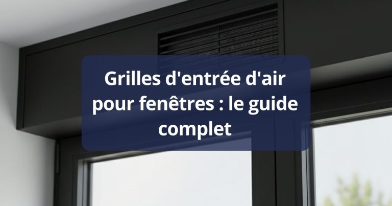 Grilles d’entrée d’air pour fenêtres _ le guide complet