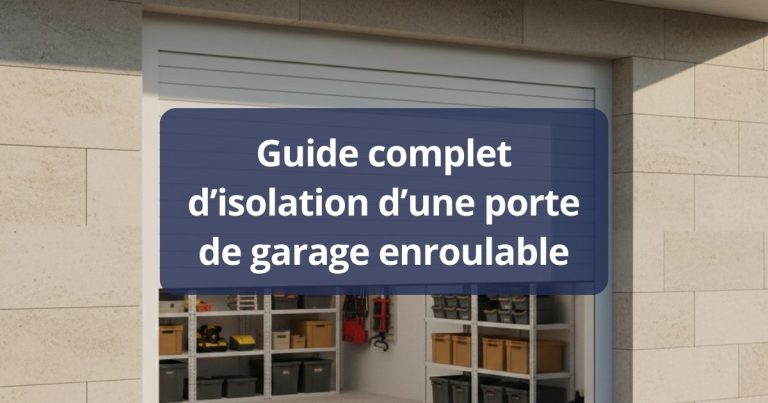 Guide complet d’isolation d’une porte de garage enroulable