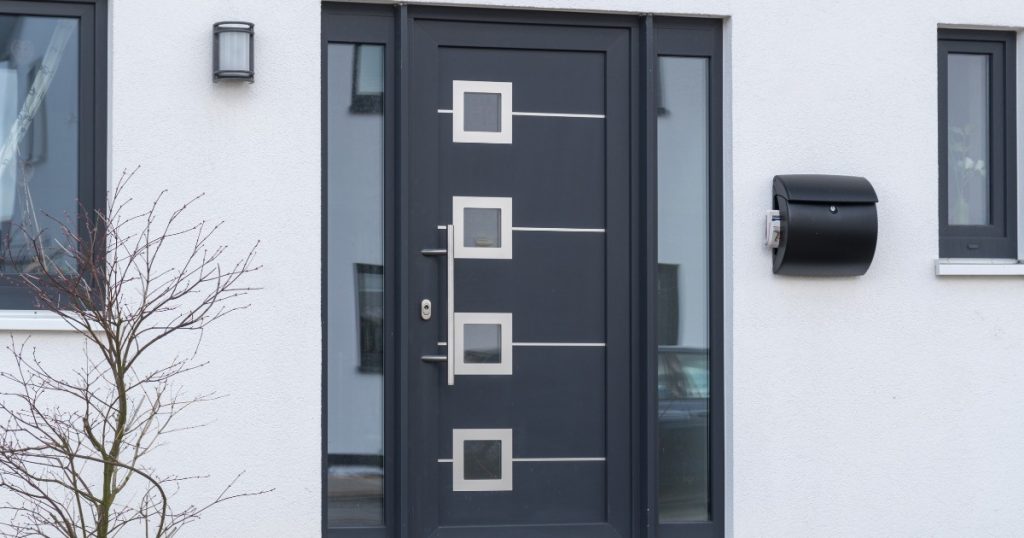 Porte d'entrée en aluminium