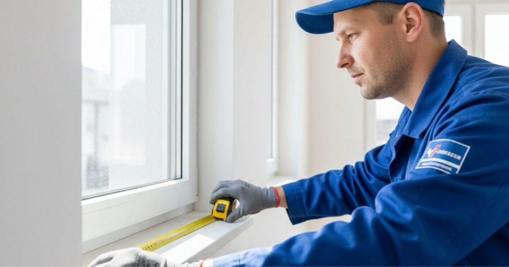 Professionnel avec une fenêtres PVC
