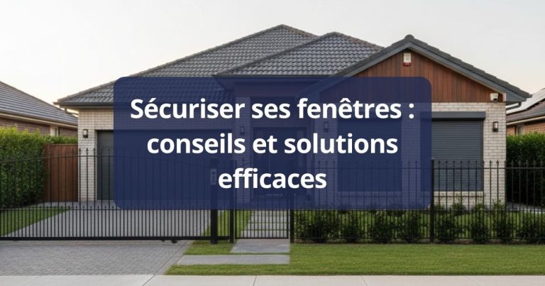 Sécuriser ses fenêtres : conseils et solutions efficaces