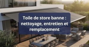 Toile de store banne : nettoyage, entretien et remplacement