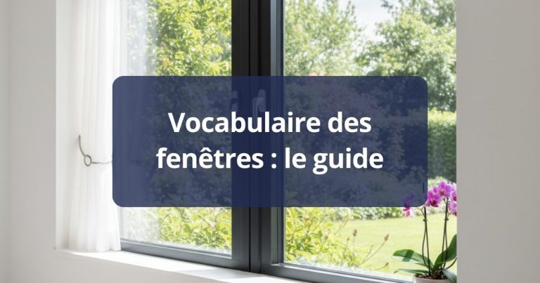 Vocabulaire des fenêtres : le guide