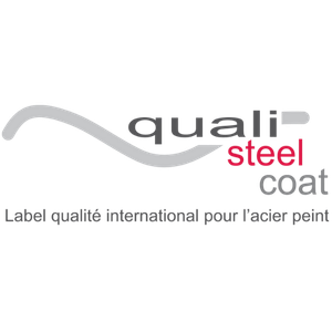 Logo label QUALISTEELCOAT - Certification qualité peinture et laque sur acier