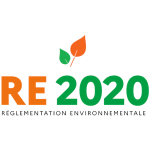Logo RE 2020 - Réglementation Environnementale 2020 pour bâtiments performants