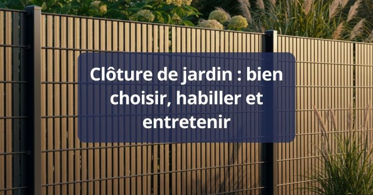 Clôture de jardin : bien choisir, habiller et entretenir