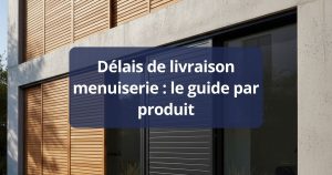Délais de livraison menuiserie : le guide par produit