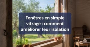 Fenêtres en simple vitrage : comment améliorer leur isolation