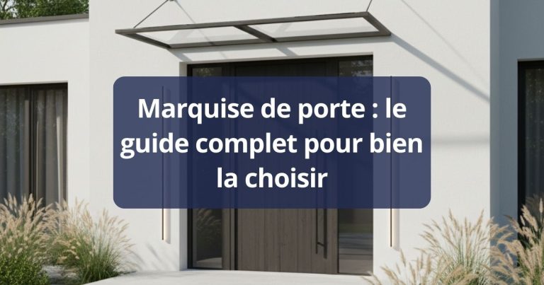 Marquise de porte : le guide complet pour bien la choisir