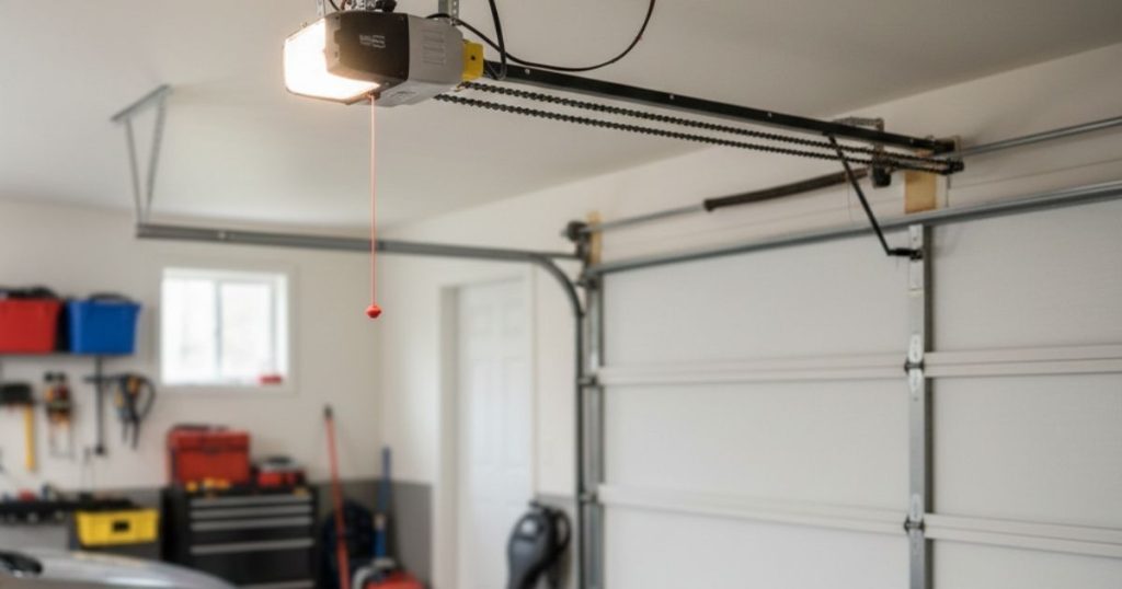 Moteur de porte de garage avec lumière