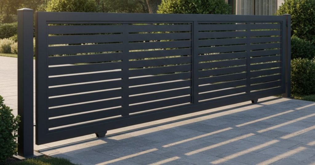 Portail coulissant en aluminium