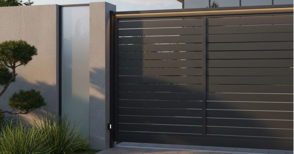 Portail en aluminium