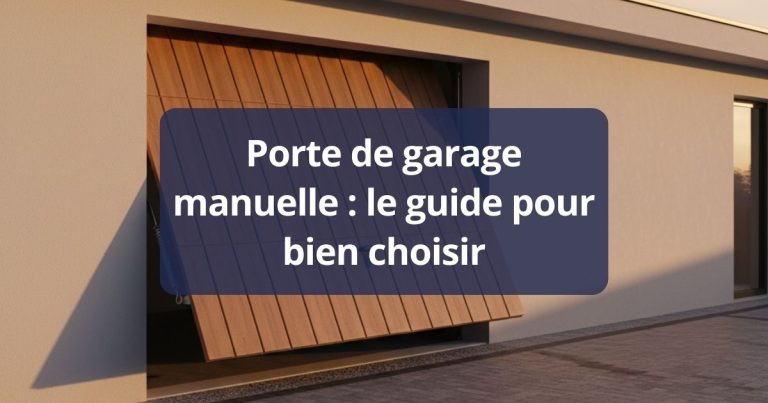 Porte de garage manuelle : le guide pour bien choisir