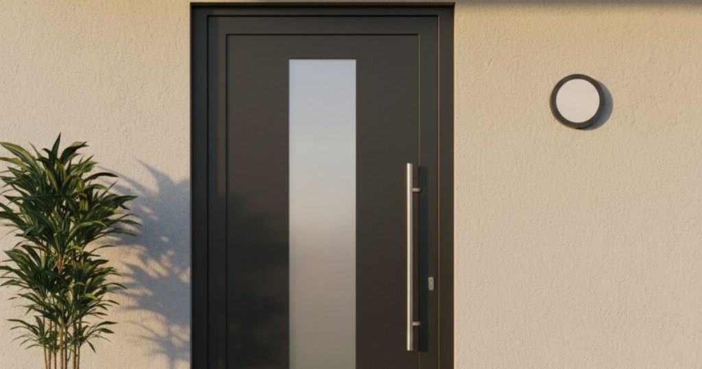 Porte d'entrée en aluminium