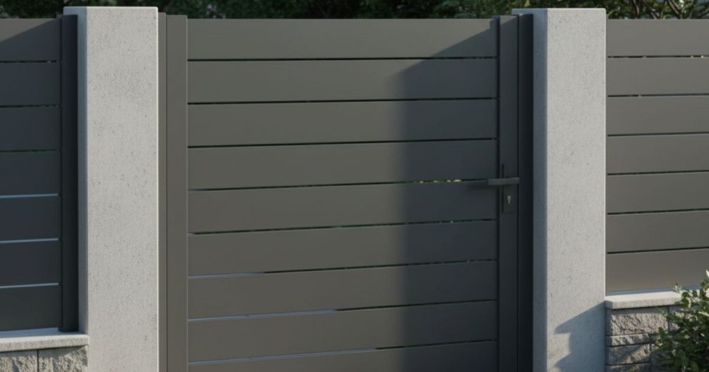 Portillon motoriser gris 7016