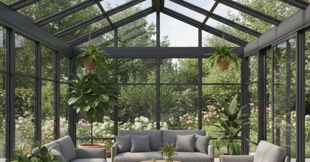 Véranda vue intérieur