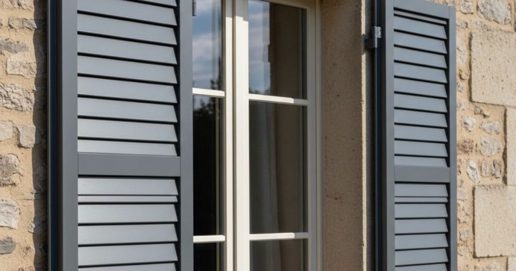 Volet battant en aluminium
