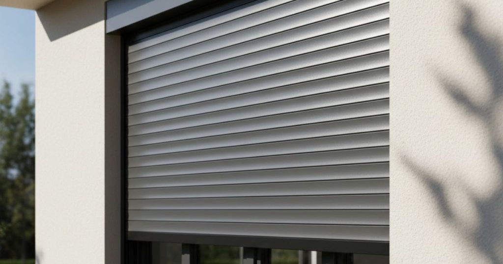 Volet roulant en gris anthracite