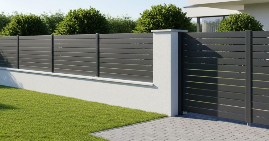 Clôture aluminium : hauteur réglementaire, prix et conseils de pose