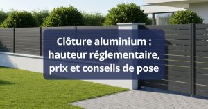 Clôture aluminium : hauteur réglementaire, prix et conseils de pose