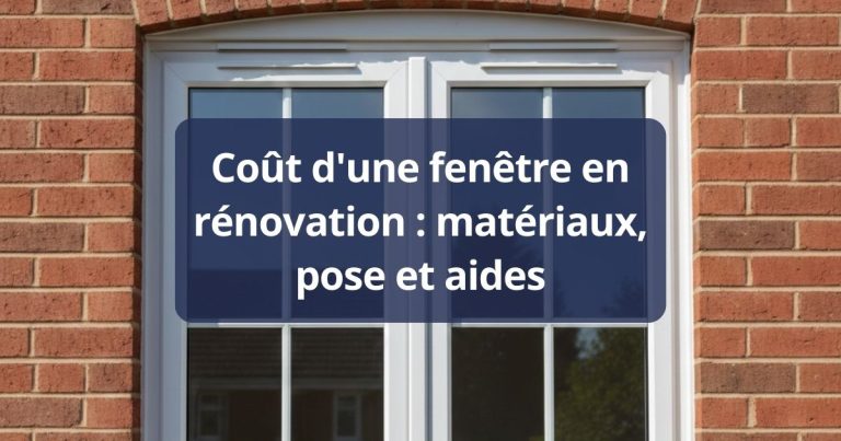 Coût d’une fenêtre en rénovation : matériaux, pose et aides