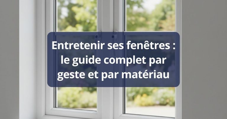 Entretenir ses fenêtres : le guide complet par geste et par matériau