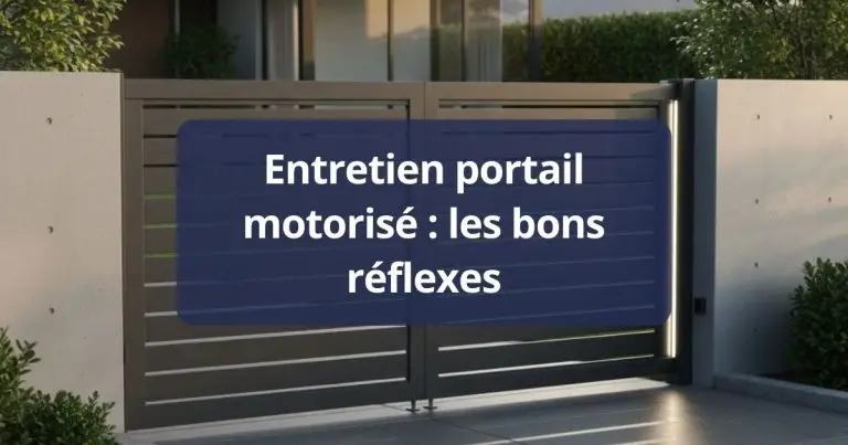 Entretien portail motorisé : les bons réflexes