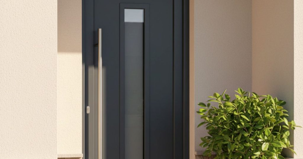 Porte d'entrée en aluminium