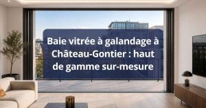 Baie vitrée à galandage haut de gamme sur-mesure
