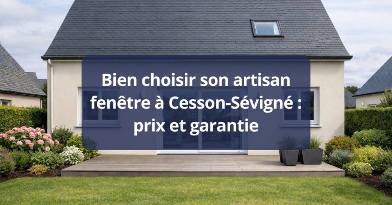 Bien choisir son artisan fenêtre Cesson-Sévigné prix et garantie