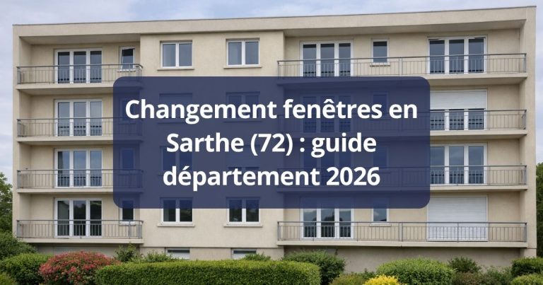 Changement fenêtres en Sarthe guide département 2026
