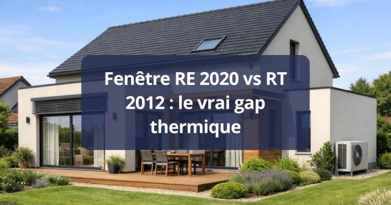Fenêtre RE 2020 vs RT 2012 le vrai gap thermique en 2026