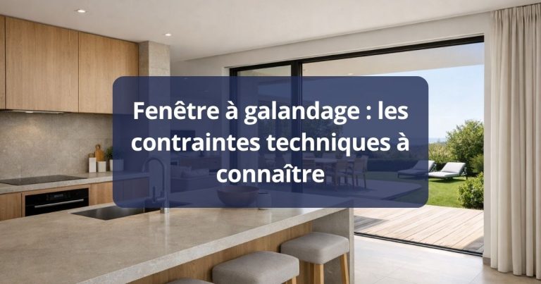Fenêtre à galandage les contraintes techniques