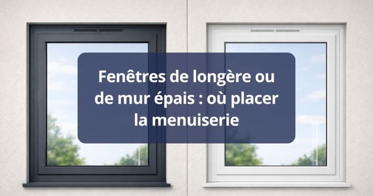 Fenêtres de longère ou de mur épais où placer la menuiserie en 2026