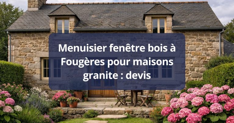Menuisier fenêtre bois Fougères pour maisons granite devis