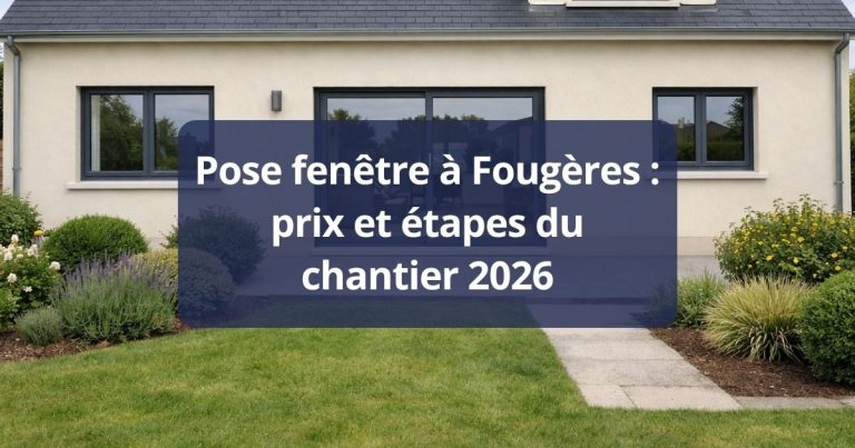 Pose fenêtre à Fougères prix et étapes du chantier