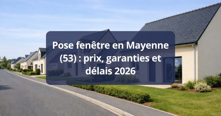 Pose fenêtre en Mayenne (53) prix, garanties et délais