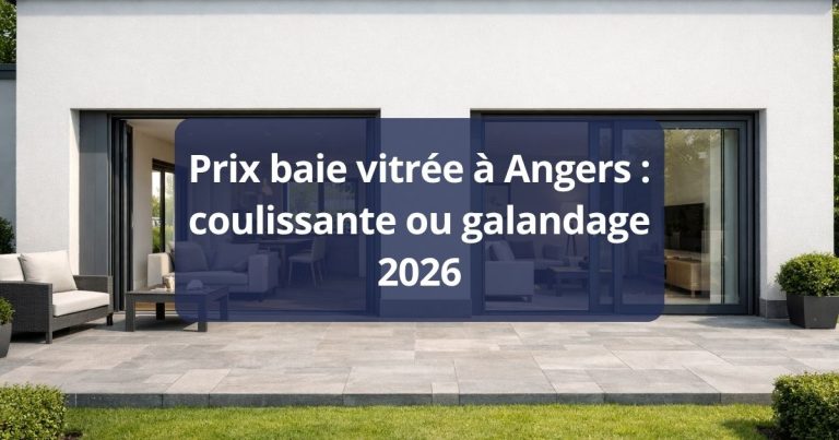 Prix baie vitrée Angers coulissante ou galandage 2026