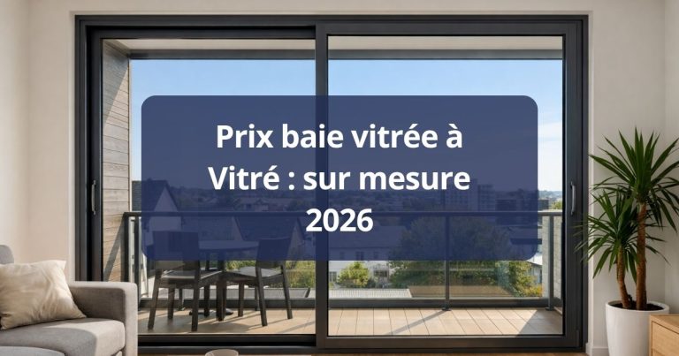 Prix baie vitrée Vitré sur mesure 2026