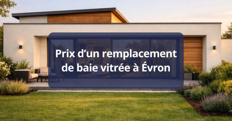 Prix d’un remplacement de baie vitrée Évron