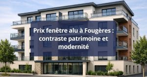 Prix fenêtre alu Fougères contraste patrimoine et modernité