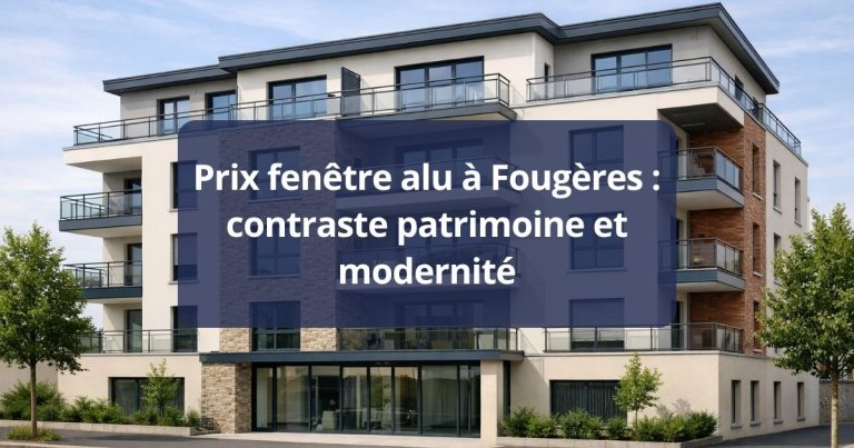 Prix fenêtre alu Fougères contraste patrimoine et modernité