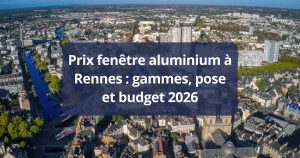 Prix fenêtre aluminium à Rennes gammes, pose et budget