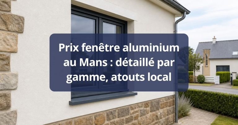 Prix fenêtre aluminium au Mans détaillé par gamme