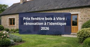 Prix fenêtre bois Vitré rénovation à l'identique 2026