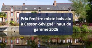 Prix fenêtre mixte bois-alu Cesson-Sévigné haut de gamme
