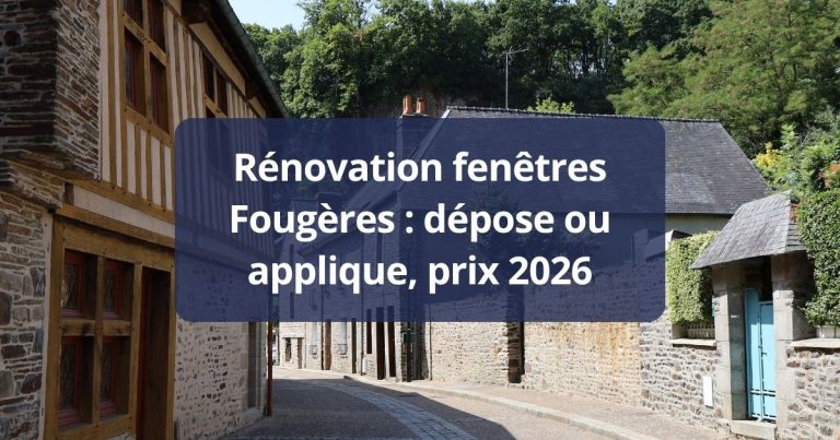 Rénovation fenêtres Fougères dépose ou applique, prix