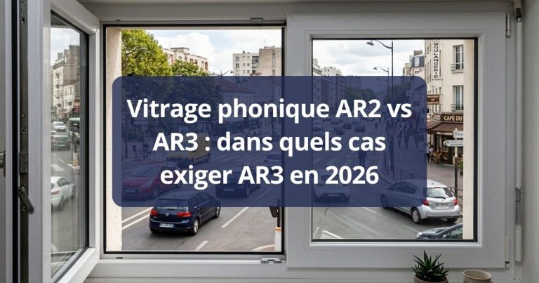 Vitrage phonique AR2 vs AR3 dans quels cas exiger AR3